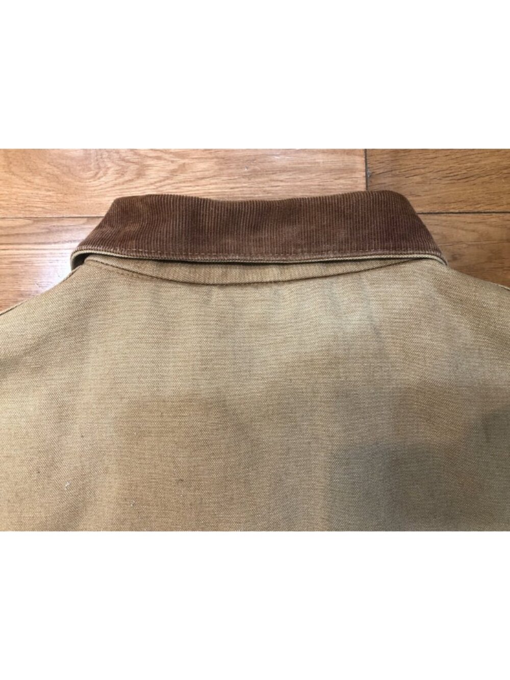 VTG Carhartt J13 Made USA Brown Duck Canvas Jacket Red Quilt Lined Size XL - Picture 6 of 14